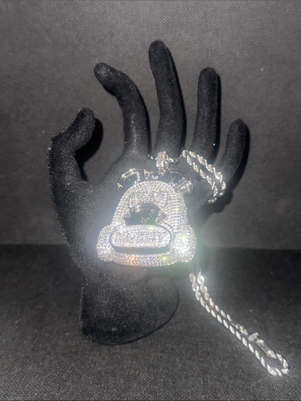 Sparkling Silver-Tone Backpack Pendant Necklace - Women Jewelry